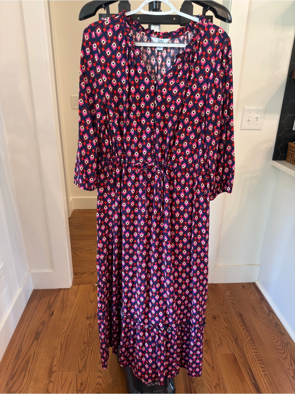 croft & barrow Geometric Print Maxi Dress